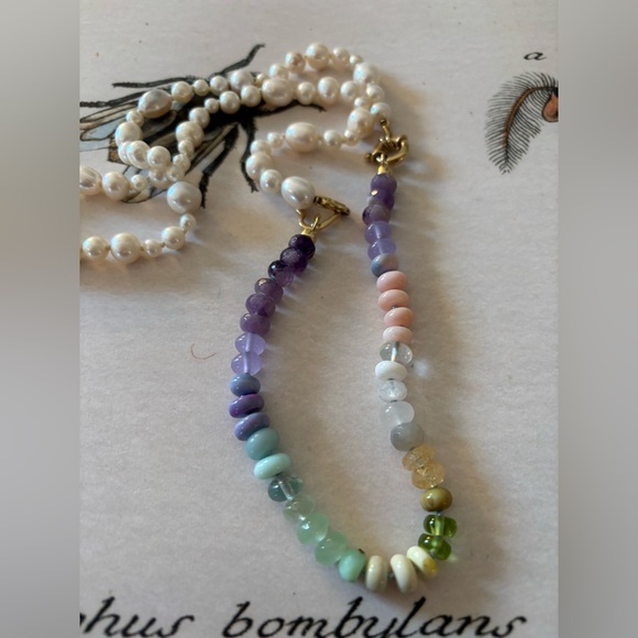 Tova Malibu 9" Gemstone Extender In Dreamy Greens and Lavender Colorway - Picture 13 of 13